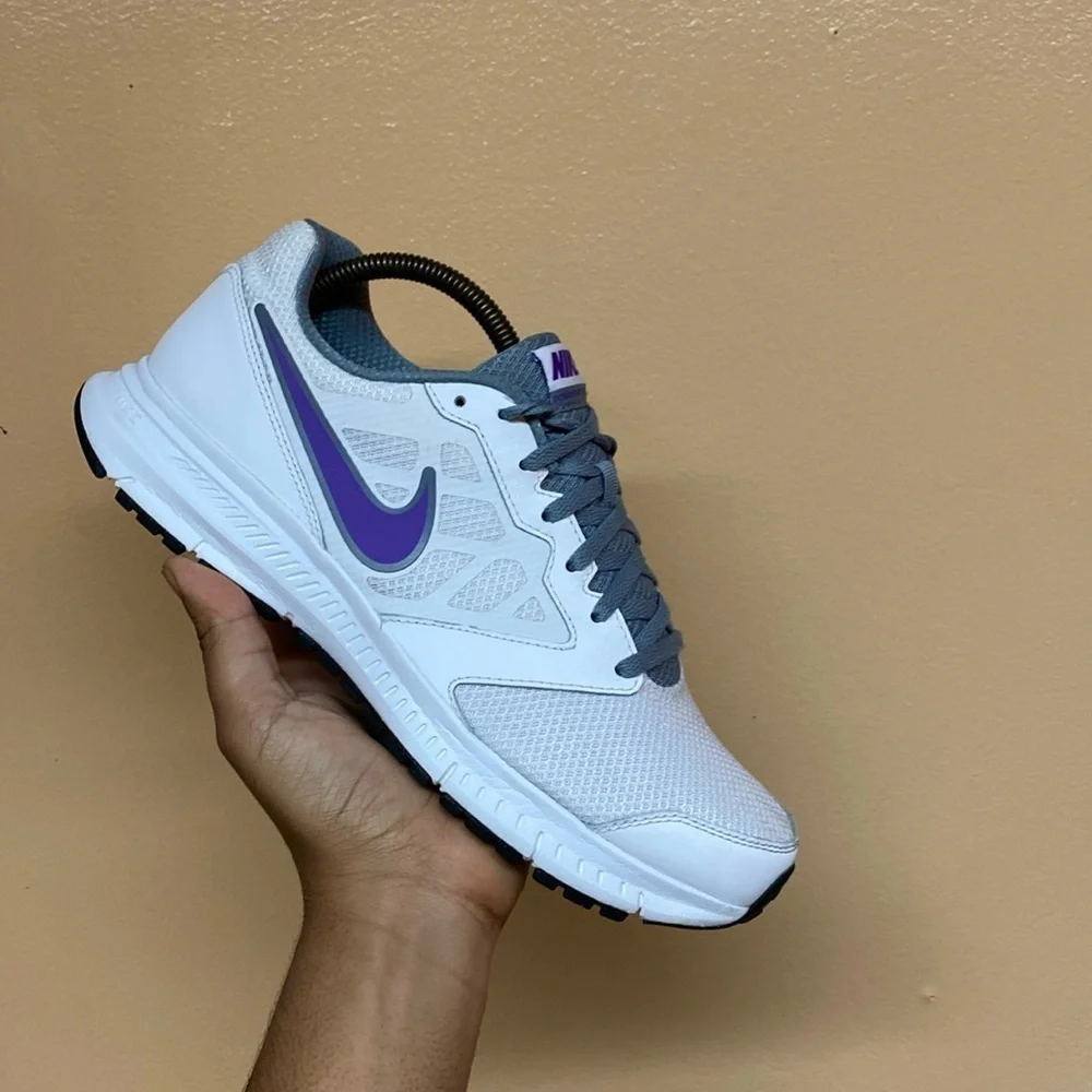 Nike Downshifter 6 White Purple Grey